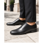 Pantofi barbati eleganti din piele naturala de culoare neagra GKR119N